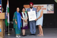 APS V. President Pritpal Singh Bindra ji, got honored at Indian American Night