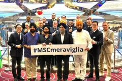 APS  team lead by   President Garry Sikka being honored by MSC CRUISE STAFF