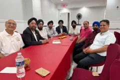 APS Executive Committee Left to Right Pradeep Tandon Media and Public Relations, Global President Mr. Gary S. Sikka, Vice Presidents Mr. Paul Bindra, Mr. Ravinder Narang, Sr. Vice President Mr. Mohinder Taneja, Genera; Secretary Mr. VPS Sikka, Mr. Gobind Bhatija Advisory Borad APS, and Asa Mai Temple, APS Vice President Jaspal Arora and Mr. Narang (AsaMai Temple).