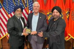 Presenting Sri Golden Temple Replica to Nassau County Executive Hon. Bruce Blakeman